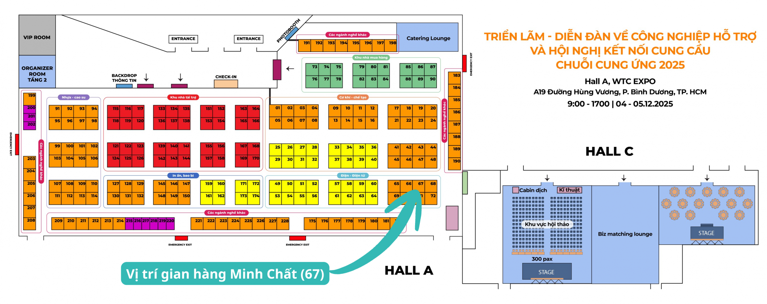 Vị trí gian hàng Minh Chất (67)
